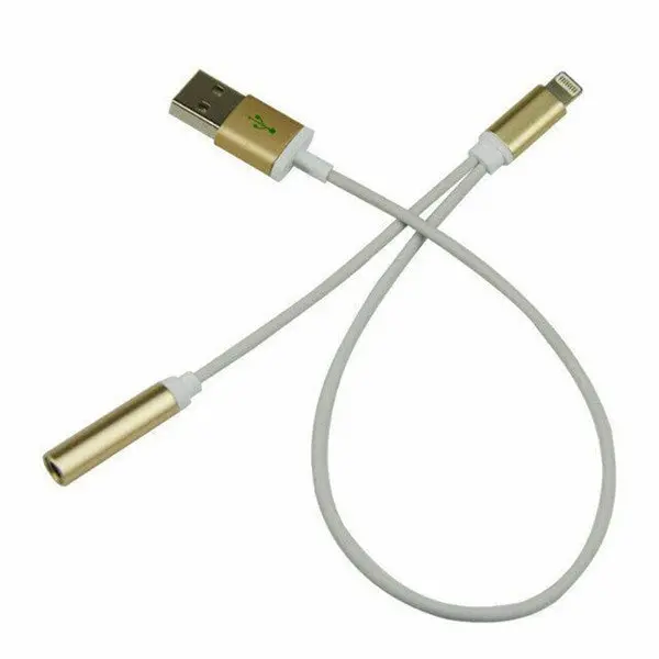 Tmalltide For Apple To 3.5Mm Headphone Jack Audio Adapter & Usb Charger Cable For Iphone 7/7 Plus Cables 1