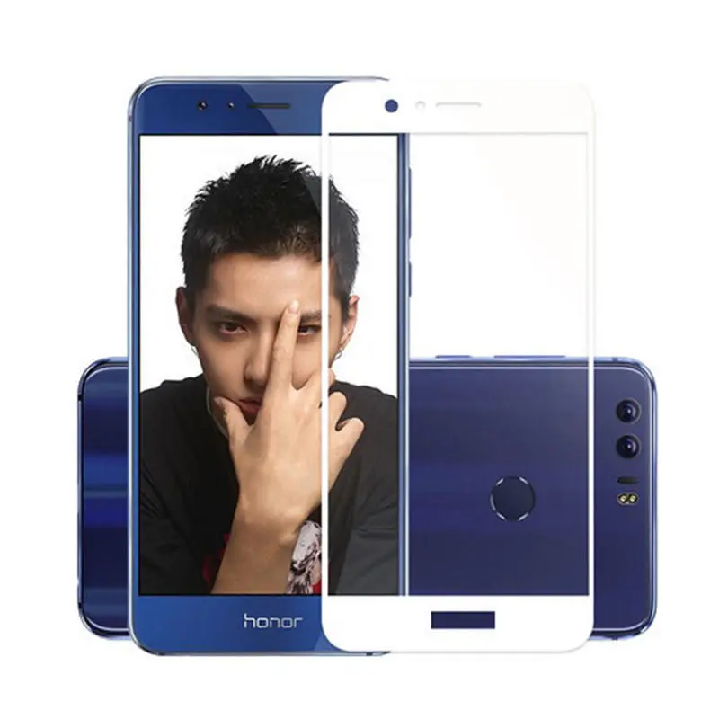Tmalltide Full Screen Protector For Huawei Honor 8 2.5D Premium Hd 9H Anti-Blue Tempered Glass Protective Film Lcd Protection 1