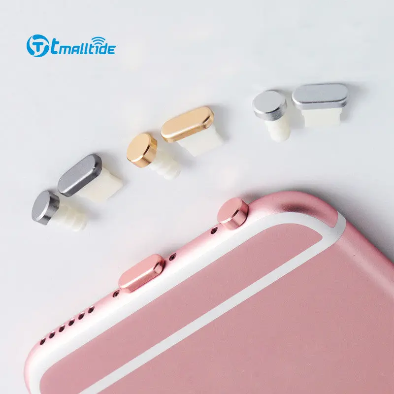 Tmalltide Metal Headphones Dust Plug Earphone Dustproof Plugs For Iphone 6 6S 7 Plus 5 5S For Your Mobile Phone Accessories 1