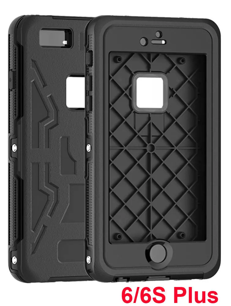 Tmalltide Phone Case For Iphone 6/6S/6 Plus/6S Plus Cases Shockproof Waterproof Finger-Prints Screw Cover 1