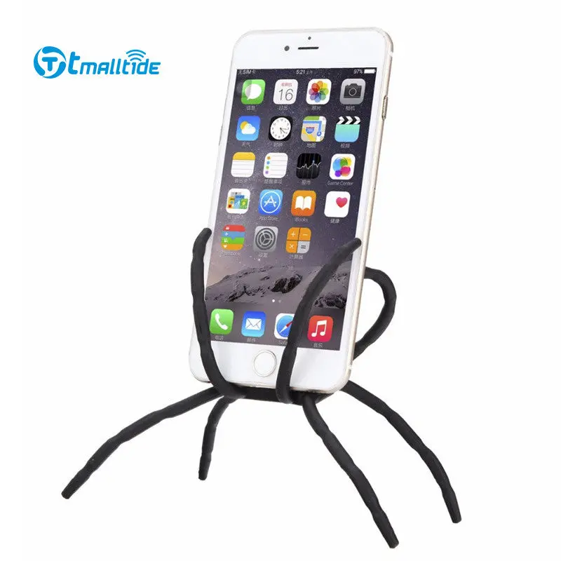 Tmalltide Universal Spider Mobile Phone Holder For Iphone 5S 6 Plus Stent For Samsung For Xiaomi Car Holder Stand Holder 1