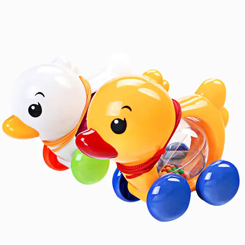 Toddler Baby Toys Traditional Pull Along Duck Plastic Toddler Kids Baby Learn Walk Toy Fun Toy Rom Color 1