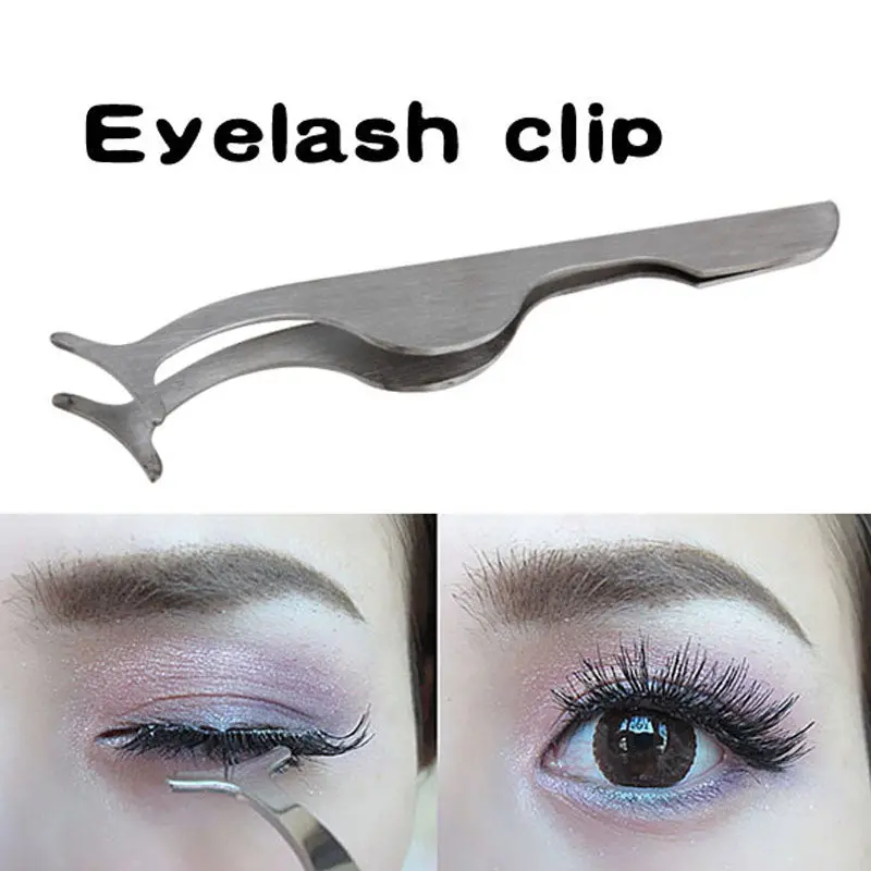 Tools False Eyelashes Auxiliary Clip Tweezers Stainless Multifunctional 1