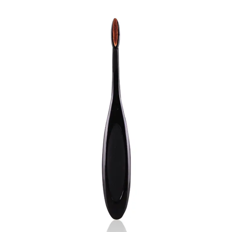 Toothbrush Shape Eyebrow Foundation Power Face Eyeliner Lip Oval Cream Brush 1