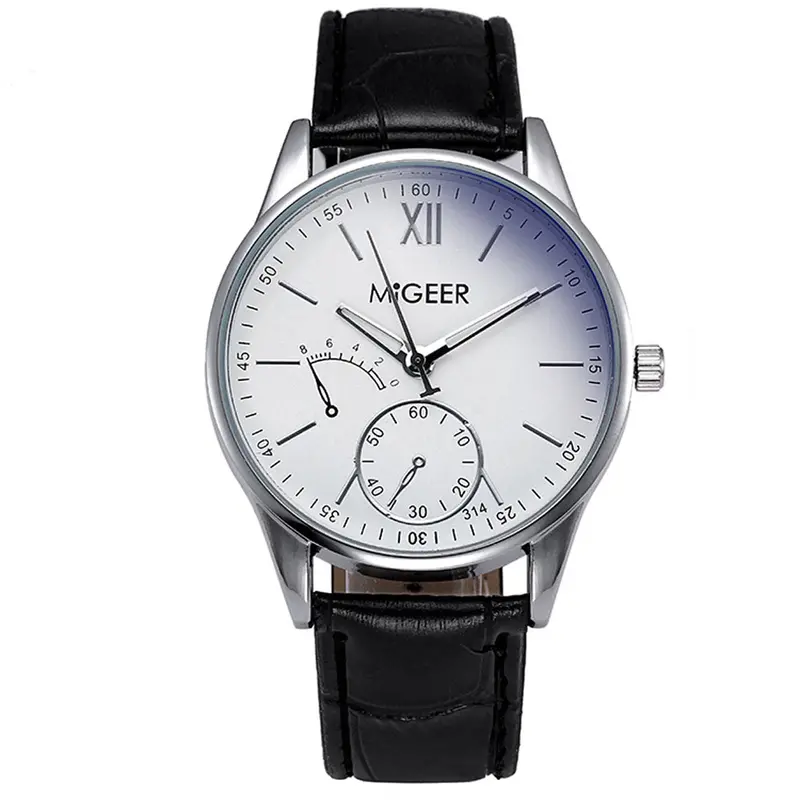 Top Casual Watches Men Luxury Analog Quartz Watch Pu Leather Business Wristwatch Relojes Hombres Feida 1