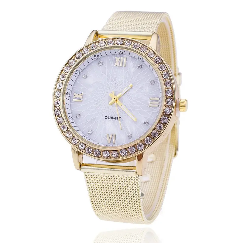 Top Luxury Watch Women Casual Dress Quartz Clock Woman Relogio Feminino Montre Reloj Mujer Gold 1