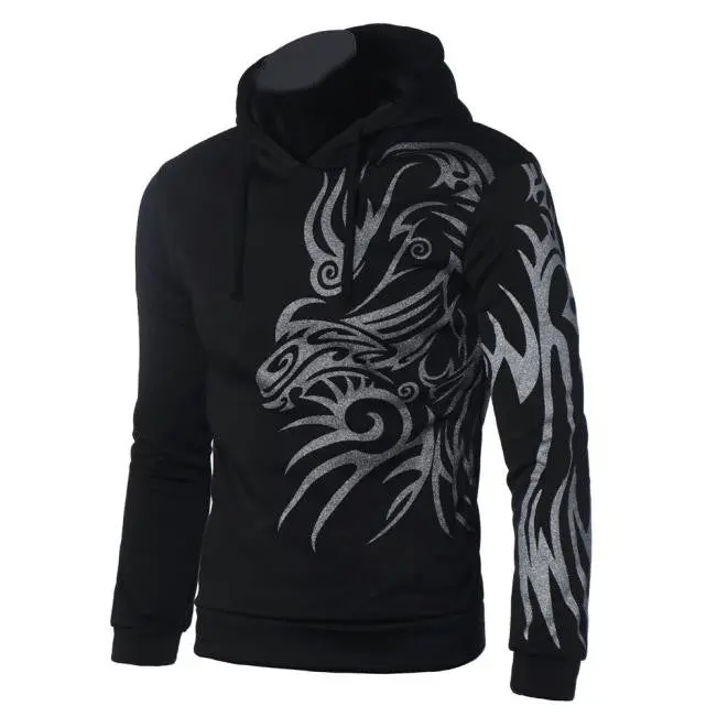Top Men's Round Neck Long Sleeve Casual Slim Fit Printed Jacket Coat Outwear Plus Size M L Xl Xxl Clothing Forwad 1