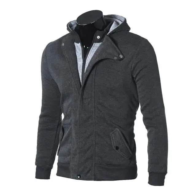 Top Men's Warm Hoodie Hooded Sweatshirt Long Sleeve Jacket Men With Pocket Coat Outwear Casual Plus Size Clothing 6