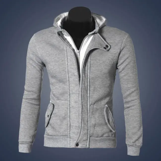 Top Men's Warm Hoodie Hooded Sweatshirt Long Sleeve Jacket Men With Pocket Coat Outwear Casual Plus Size Clothing 6