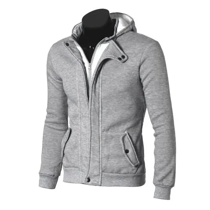 Top Men's Warm Hoodie Hooded Sweatshirt Long Sleeve Jacket Men With Pocket Coat Outwear Casual Plus Size Clothing 8