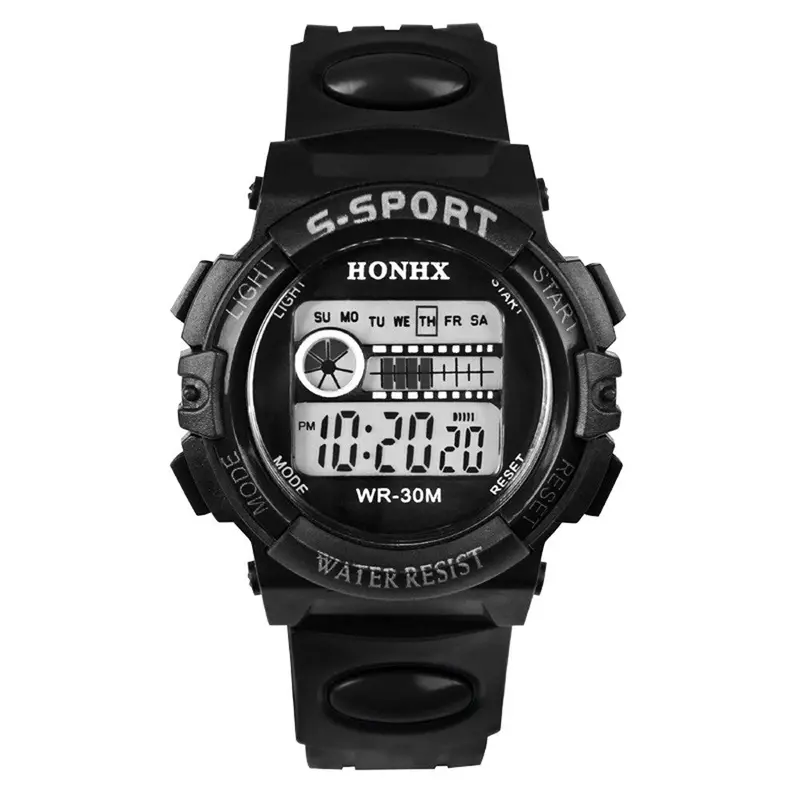 Top Men's Watch Cool Boy's Digital Led Quartz Alarm Date Clock Students Sport Wrist Watch Relogio Reloj 3