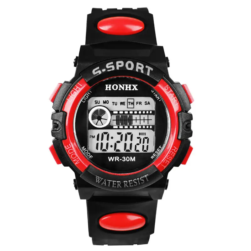 Top Men's Watch Cool Boy's Digital Led Quartz Alarm Date Clock Students Sport Wrist Watch Relogio Reloj 5