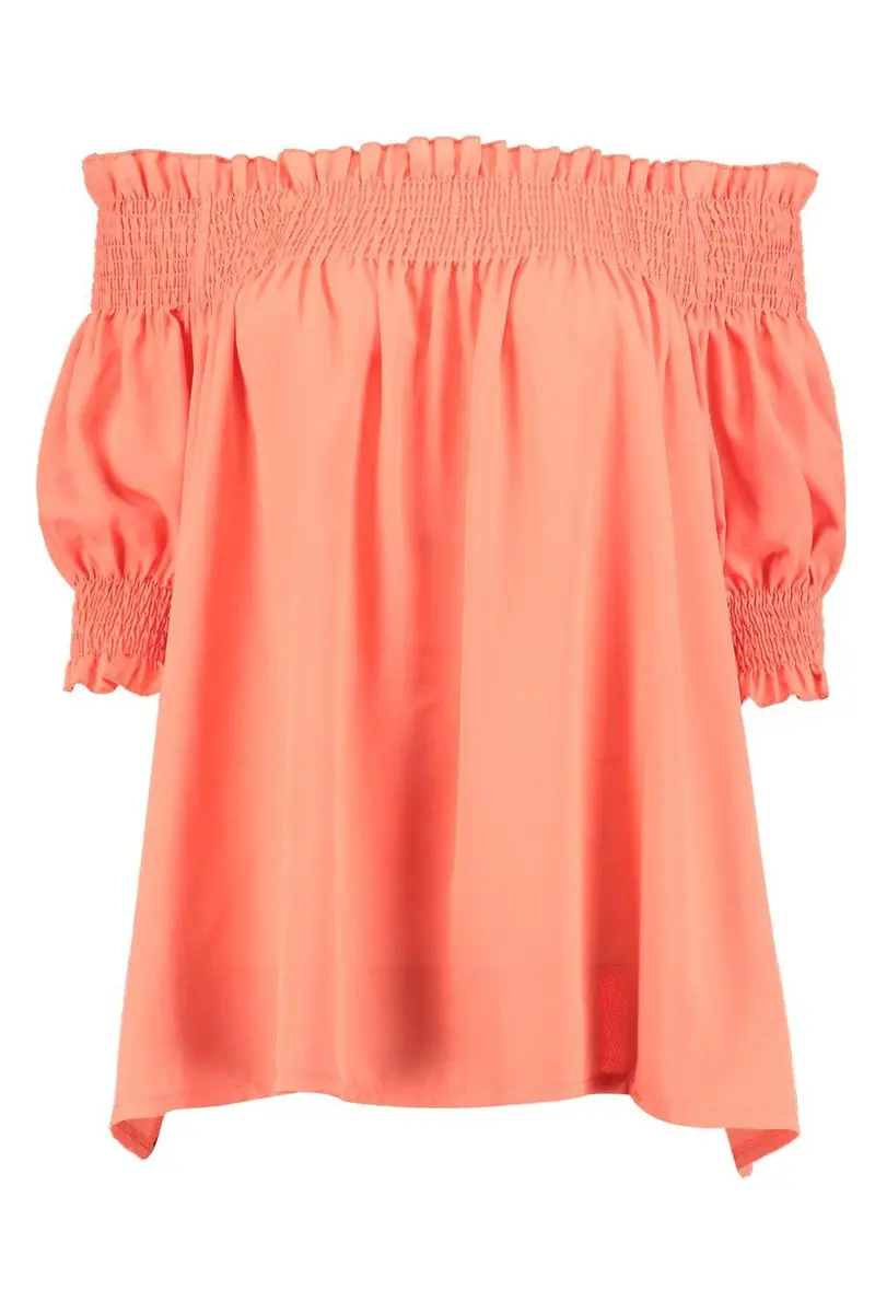 Top Off Shoulder Top Femme Loose Women Blouses Slash Neck Top Shirt Latern Sleeve Plus Size Women Tops 5