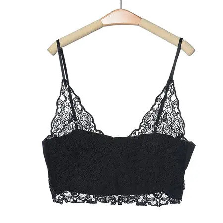 Top Spaghetti Strap Lace Crochet Tank Top Camisole Sexy Women Crop Top Beachwear Beach Bikini Bralette Top Halter Cami 1