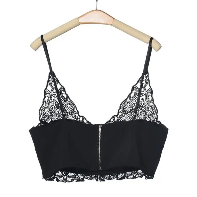 Top Spaghetti Strap Lace Crochet Tank Top Camisole Sexy Women Crop Top Beachwear Beach Bikini Bralette Top Halter Cami 8