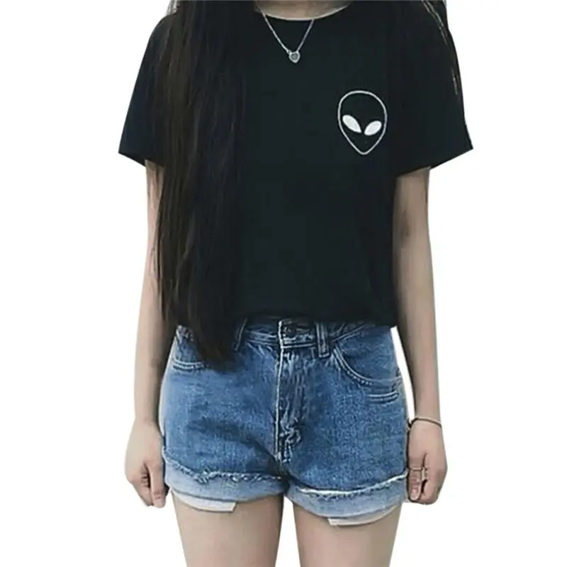 Top Tees T-Shirt Women Casual Short Sleeve Loose Cotton Tshirt Tops Tee Shirt Feida 1