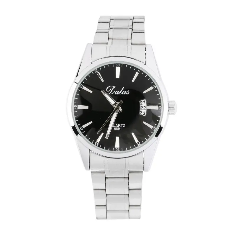 Topquartz Watchstainless Steel Date Calendarbusiness Wrist Watch Gift 1