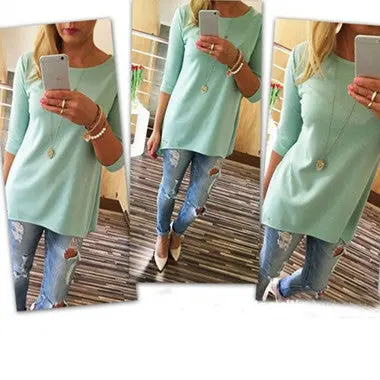 Tops Women Oneck Clothing Top Feminine T Shirt For Women Casual Tees 1