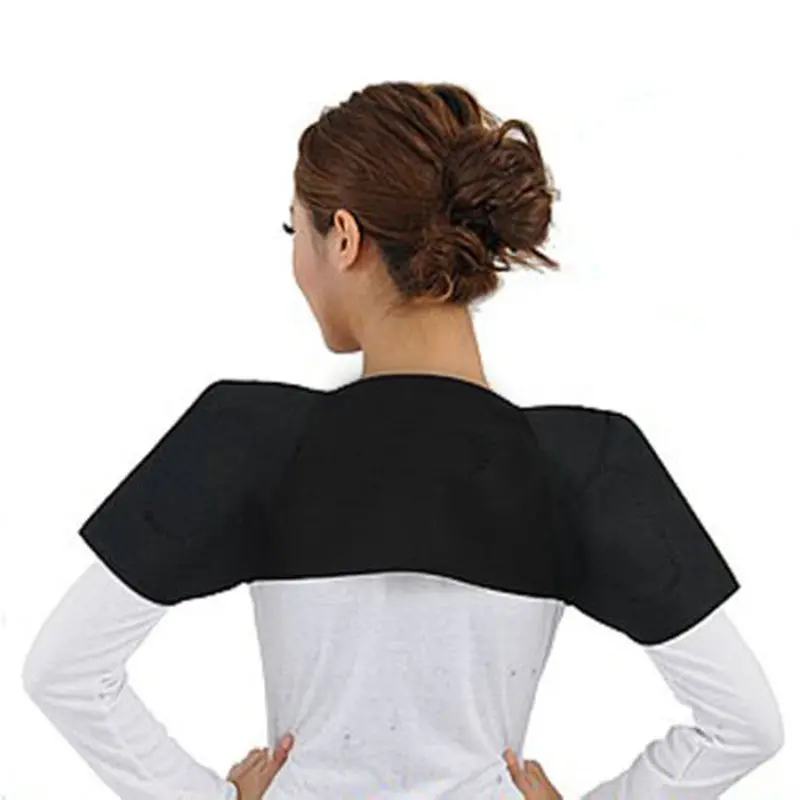 Tourmaline Heat Health Shoulder Posture Brace Support Pain Relief Back Est 1