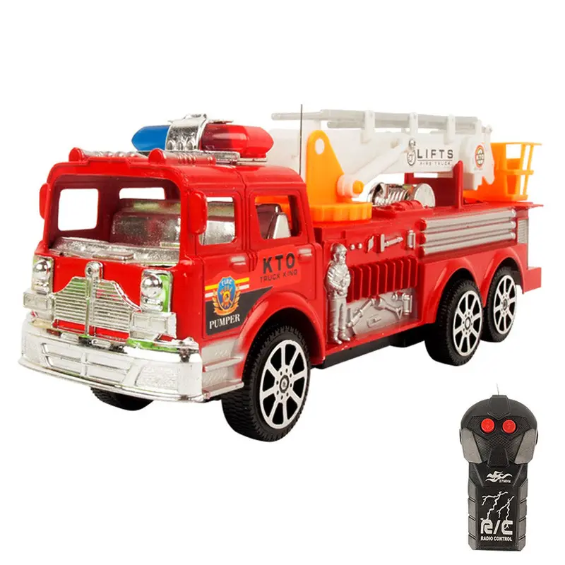 Toy Fire Truck Educational Toys Mini Fire Engine Lifts Salvation Scaling Ladder Car Toy Original Box 1