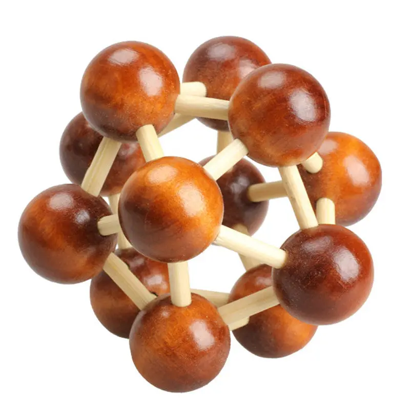 Traditional Chinese Puzzle Ball Lock Wooden Toys Zorbing Ball Adult Children Intelligence Educational Toys 1