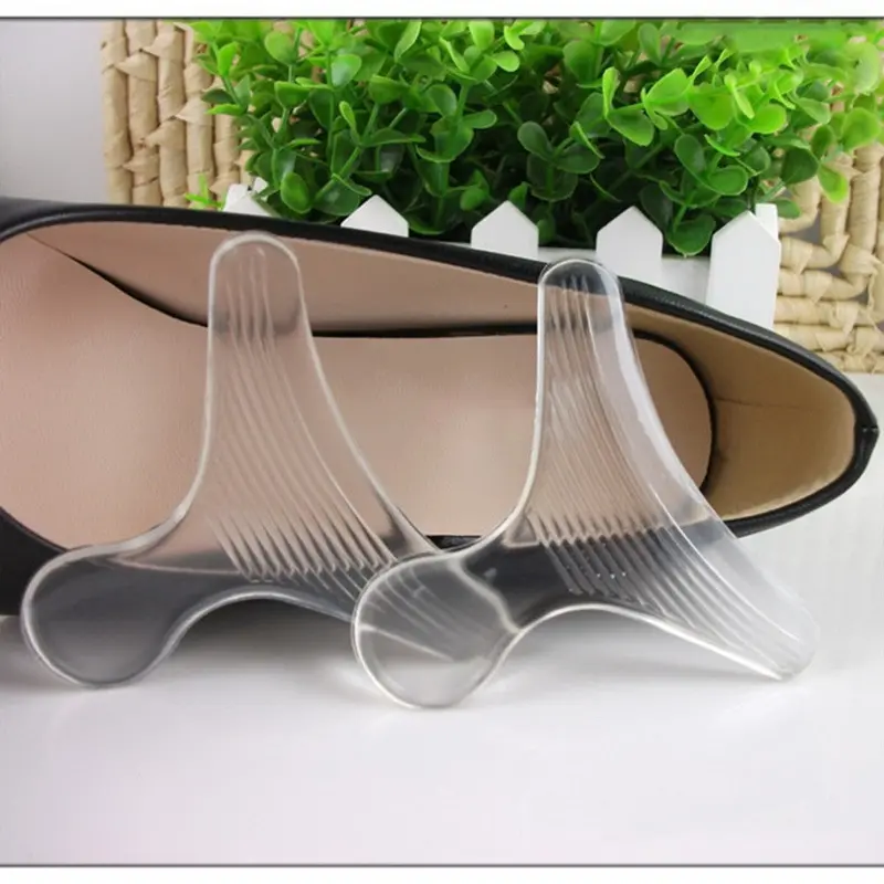 Transparent T Shape Invisible Silicone Shoes Heel Cushion Pads Insolesquality 1