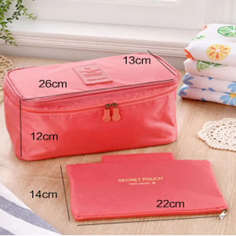 Travel Organizer Bra Underwear Pouch Cosmetic Bag Portable Luggage Storage 4