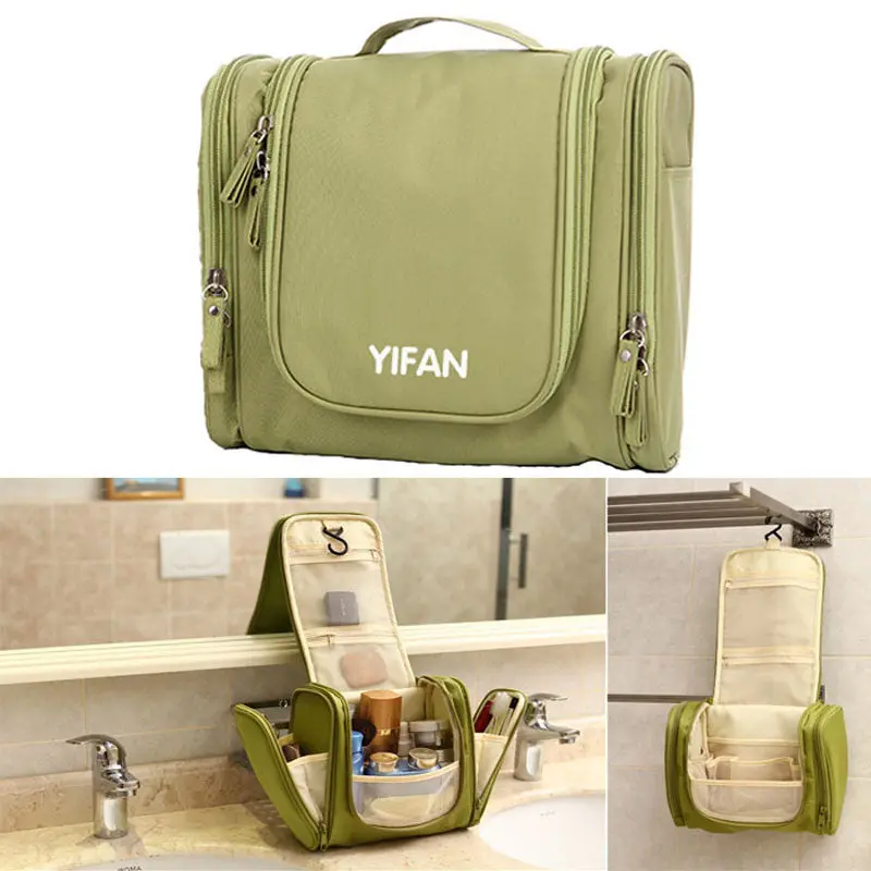 Travel Toiletry Wash Cosmetic Bag Makeup Storage Case Hanging Grooming 1