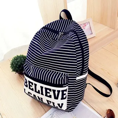 Travel Women School Bags Korean Style Canvas Satchel Shoulder Backpack School Bag Back Pack Laptop Bag For Girls 1
