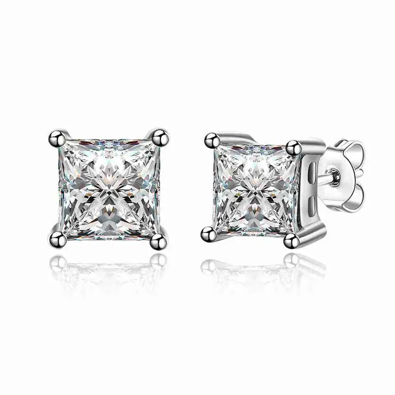 Trendy 925 Sterling Silver In Jewelry Earring Round Big Crystal Stud Brinco Joyas 33 2