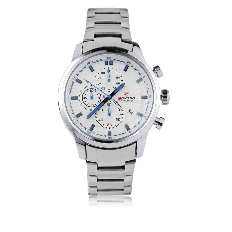 Trendy Business Casual Sport Type Stainless Steel Able Design Six Pin Date Quartz Wrist Watches 3