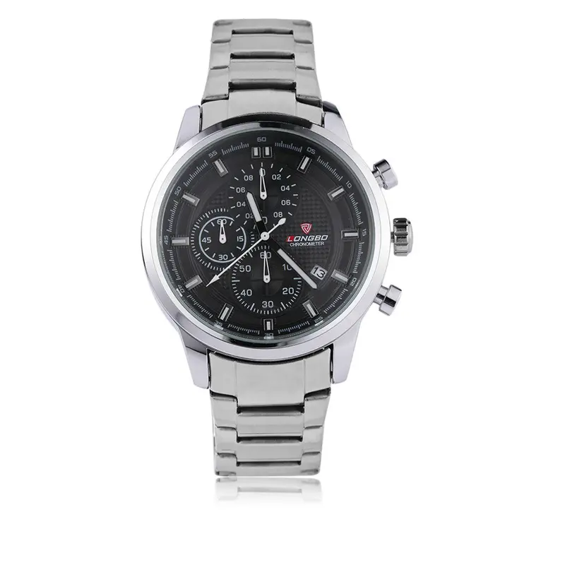 Trendy Business Casual Sport Type Stainless Steel Able Design Six Pin Date Quartz Wrist Watches 4