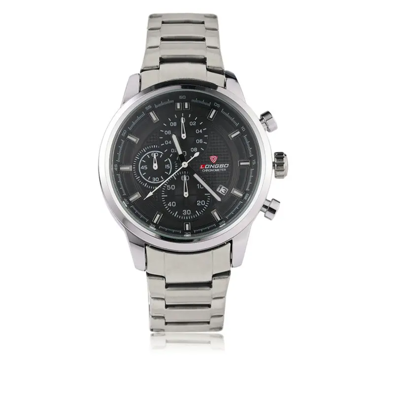 Trendy Casual Sport Type Stainless Steel Able Design Six Pin Date Quartz Wrist Watches 1