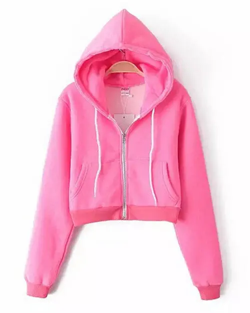 Trendy Drawstring Hoodie Jumper with Long Sleeves and Sporty Fit