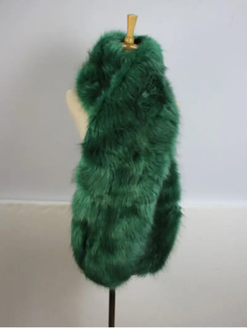 Trendy Hariy Shaggy Faux Fox Fur Warm Long Scarf Collar Women Faux Fur Collar Shawl Cap Scarves 16 Colors 10