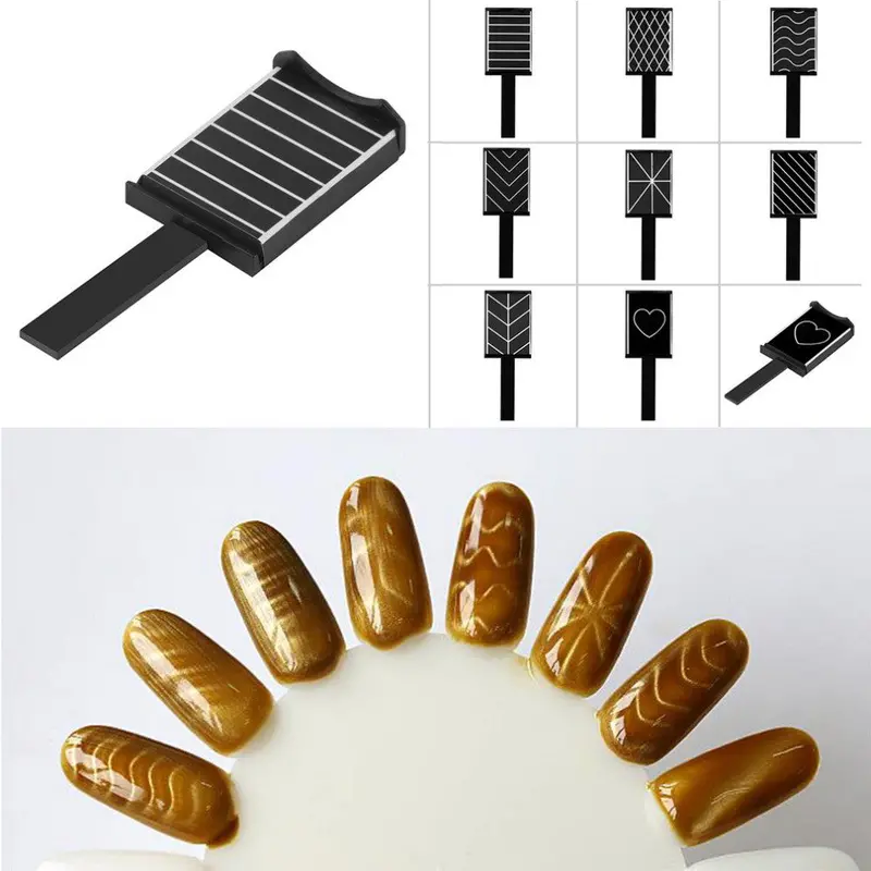 Trendy Patterns Magnet Plate Wand Board Nail Art For Diy 3D Magnetic Polish 8 Patternquality 1