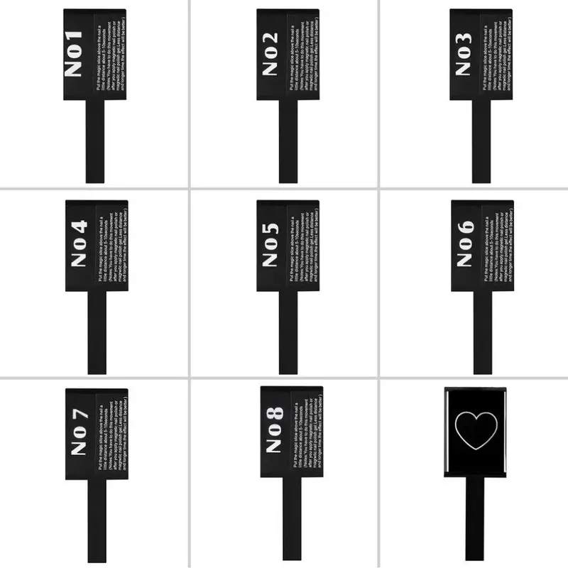Trendy Patterns Magnet Plate Wand Board Nail Art For Diy 3D Magnetic Polish With 8 Choice 2