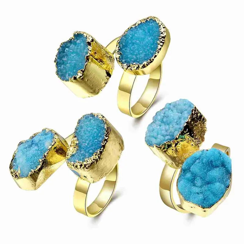 Trendy Quartz Crystal Rings For Men Crape Myrtle Flowers Bague Femme Bone283 3