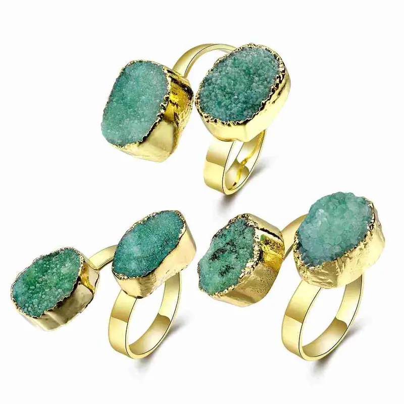 Trendy Quartz Crystal Rings For Men Crape Myrtle Flowers Bague Femme Bone283 4