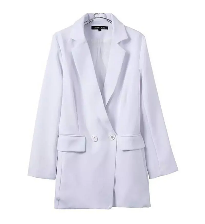 Trendy Retro Long Sleeve Suit Blazer Short Jumpsuit Women's Deep V-Neck Notched Collar Pockets Brief Style Rompers Playsuits 4