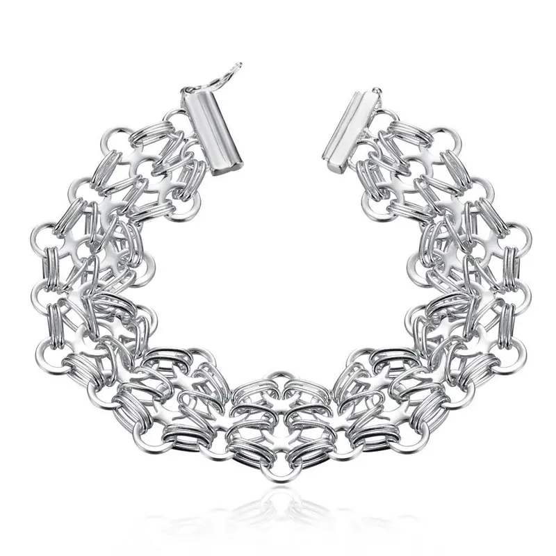 Trendy Silver Bracelet Charms Double Box Pulseras Hombre Diy Hbh 27 1