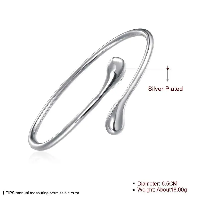 Trendy Silver Charms Bangle Round Heads Women Bracelet Smtb 5 2