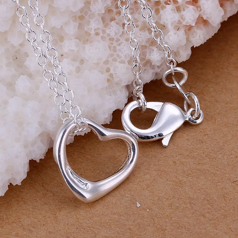 Trendy Silver-Plated Pendant Small Heart Choker Jewelry European Style 1