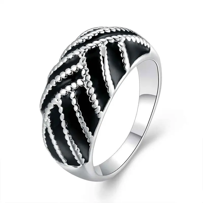 Trendy Silver Wedding Ring Paint Oval Anel Masculino S In Euros 674 1