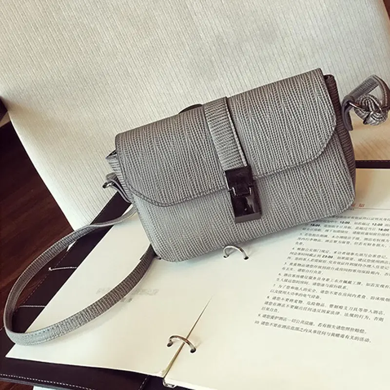 Trendy Women Plug Lock Leather Hbag Cross Body Single Shoulder Bag Women's Messenger Bags Clutch Purse Bolsas 2