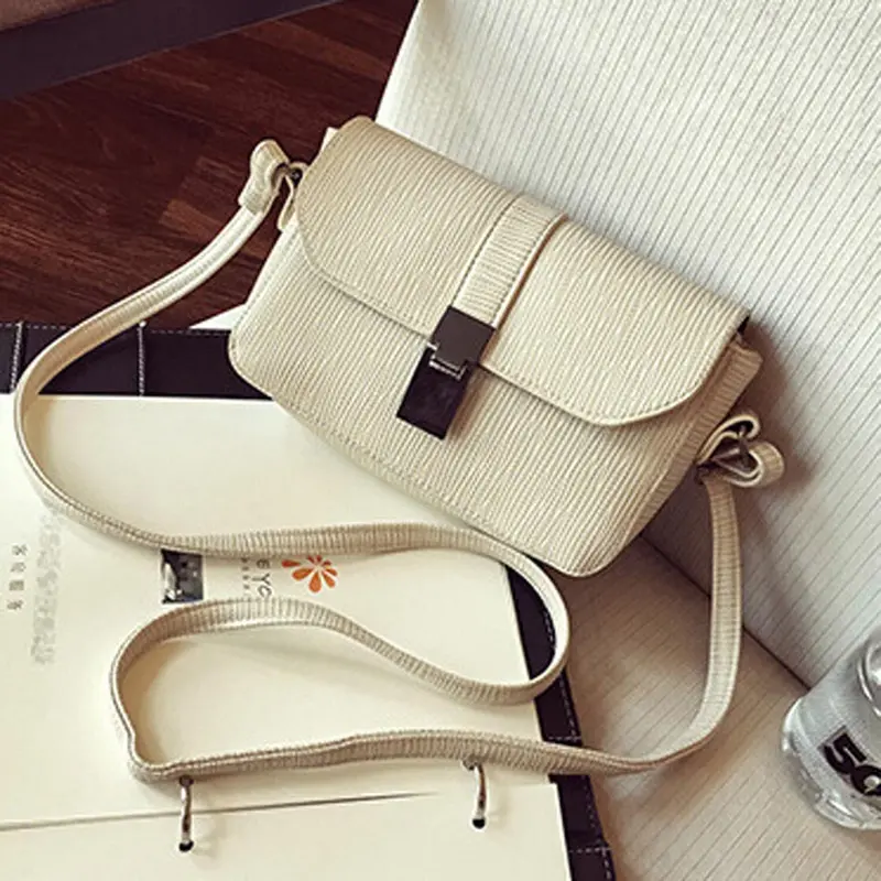 Trendy Women Plug Lock Leather Hbag Cross Body Single Shoulder Bag Women's Messenger Bags Clutch Purse Bolsas 5