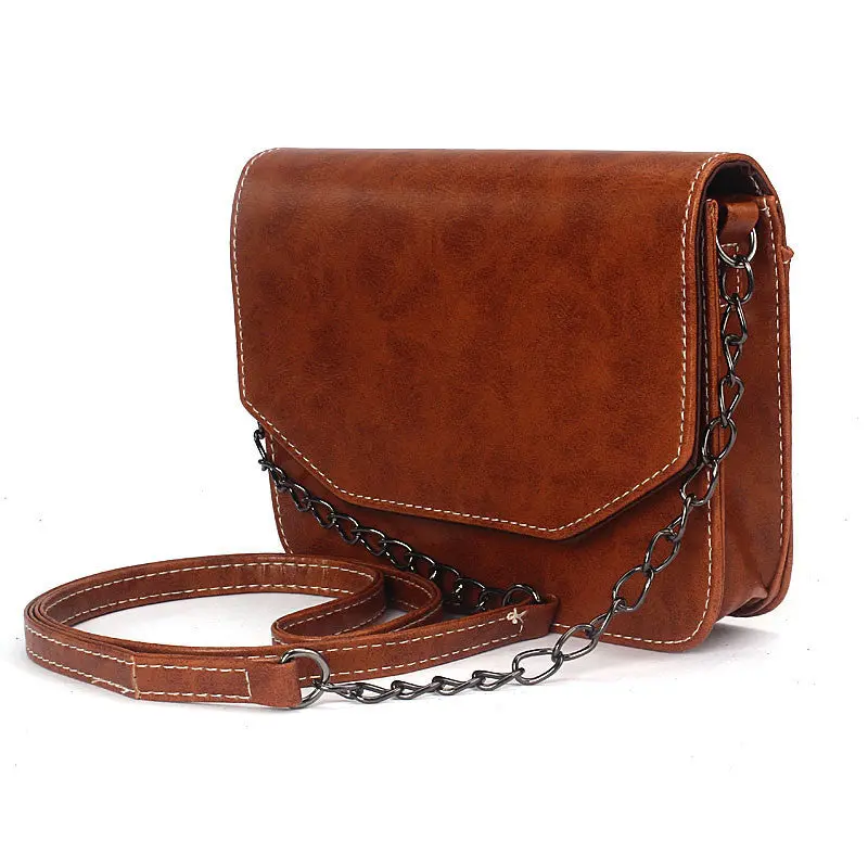 Trendy Women Retro Imitation Leather Shoulder Bag Satchel Hasp Hbag Messenger In Forward 2