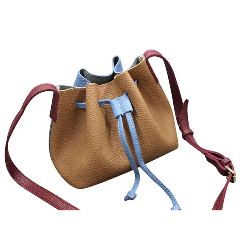 Trendy Women Tassels Single Shoulder Bag Leather String Women Messenger Bags Tote Bucket Famous Crossbody Hbag 1