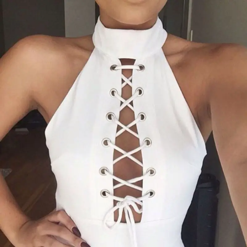 Trendy Women Tops Women Cross Strap Blouse Sexy Crop Tops Style Tank Woman Camisole Bandage Beach Tees 6