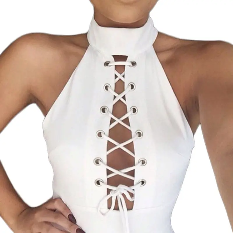 Trendy Women Tops Women Cross Strap Blouse Sexy Crop Tops Style Tank Woman Camisole Bandage Beach Tees 8